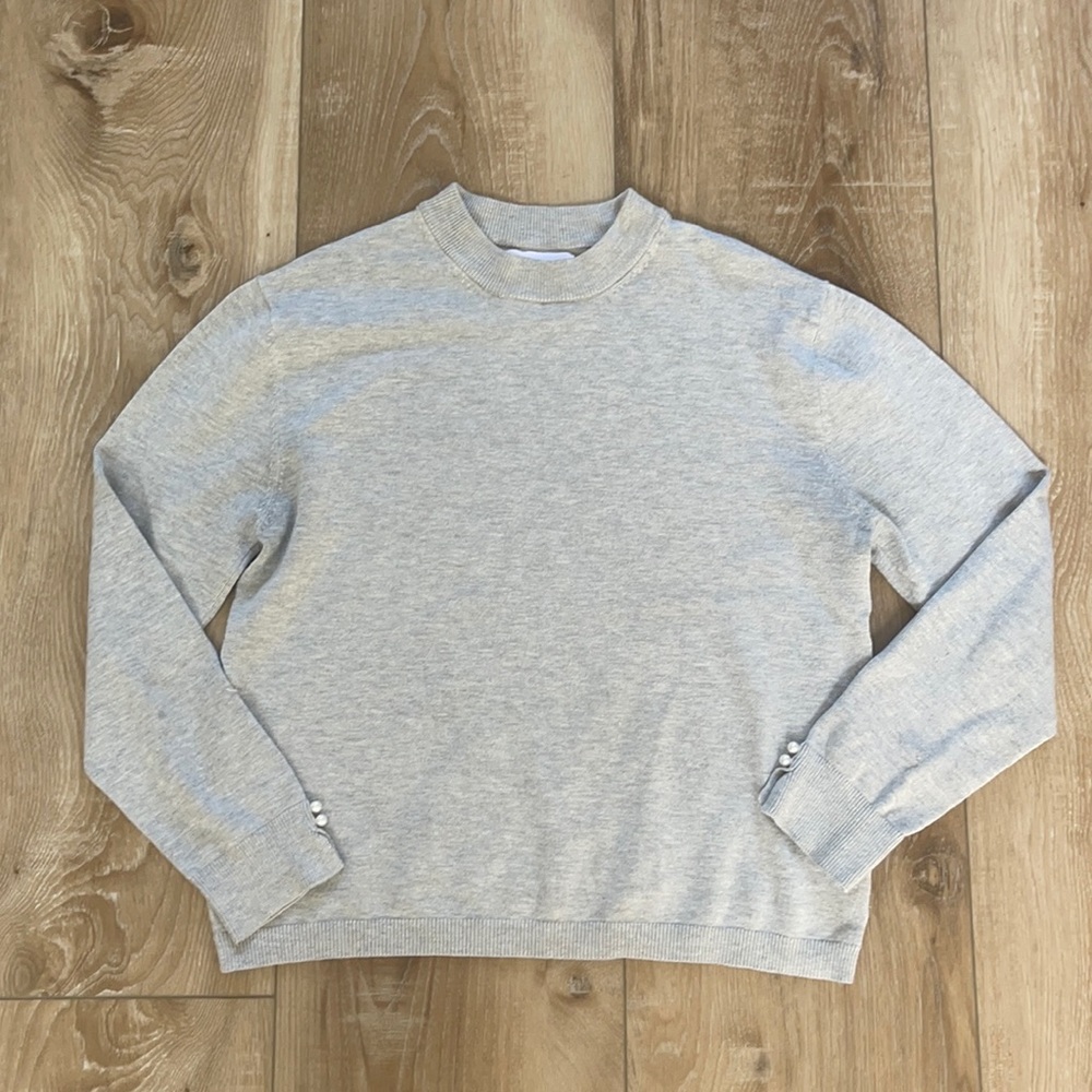 Zara Pearl Sleeve Sweater
